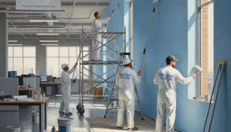 San Jose, CA commercial painting crew refreshing a business exterior for durability and curb appeal