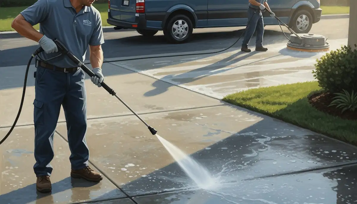 San Jose, CA concrete pressure cleaning for driveways, patios, and walkways by San Jose Paint Pros