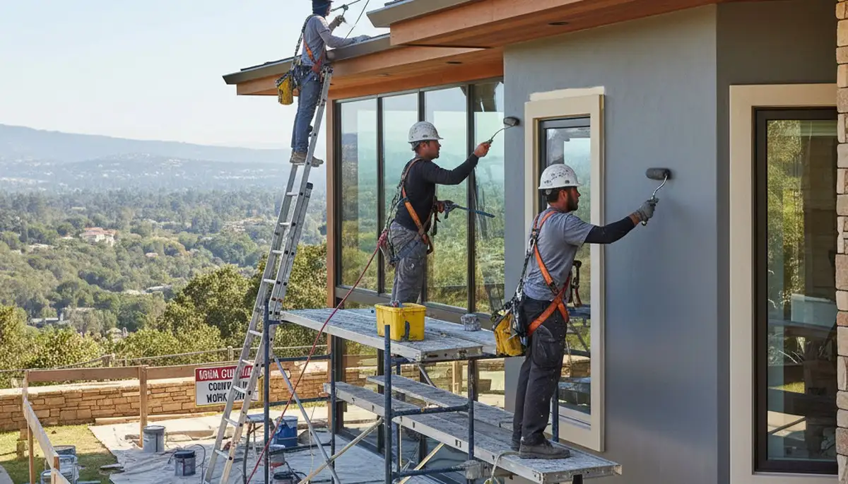 Professional painting crew serving San Jose, CA, for interior and exterior house painting services