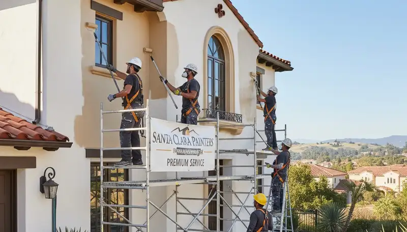 San Jose, CA painting crew providing professional interior and exterior house painting services
