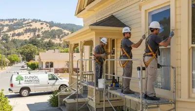 Painting contractor van in San Jose, CA for San Jose Paint Pros service area page